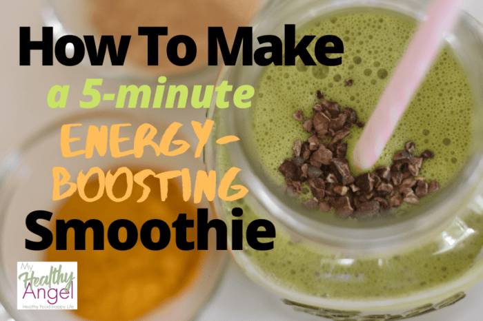 Energy-boosting smoothies